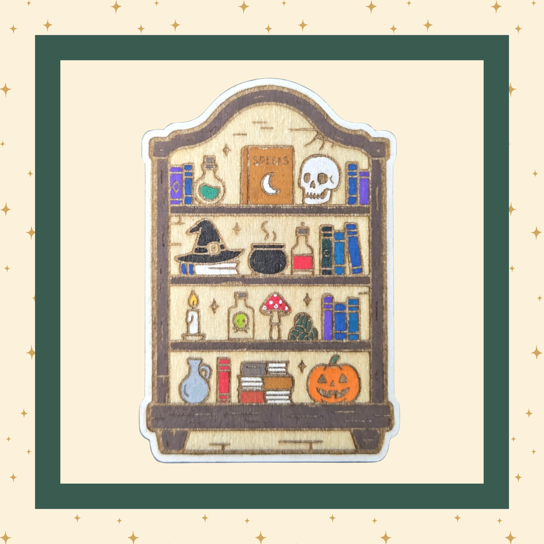 Laser-Engraved Wooden Pins & Magnets | Bookish & Fantasy Collection