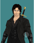 Pre-made Art: Dark and Brooding Male