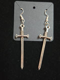 fantasy sword earrings bookish jewelry for fantasy readers