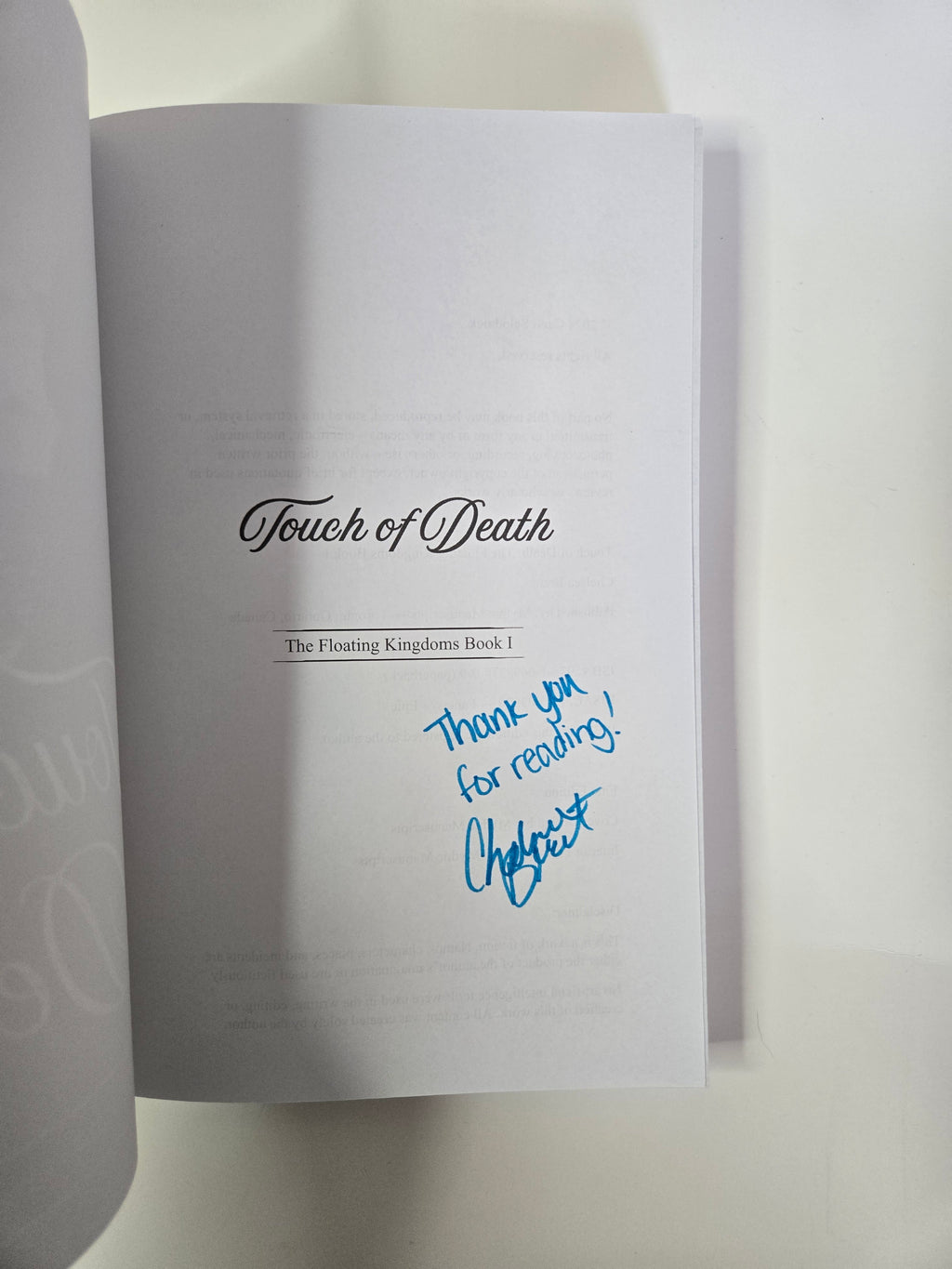 Fantasy Book Box: Touch of Death