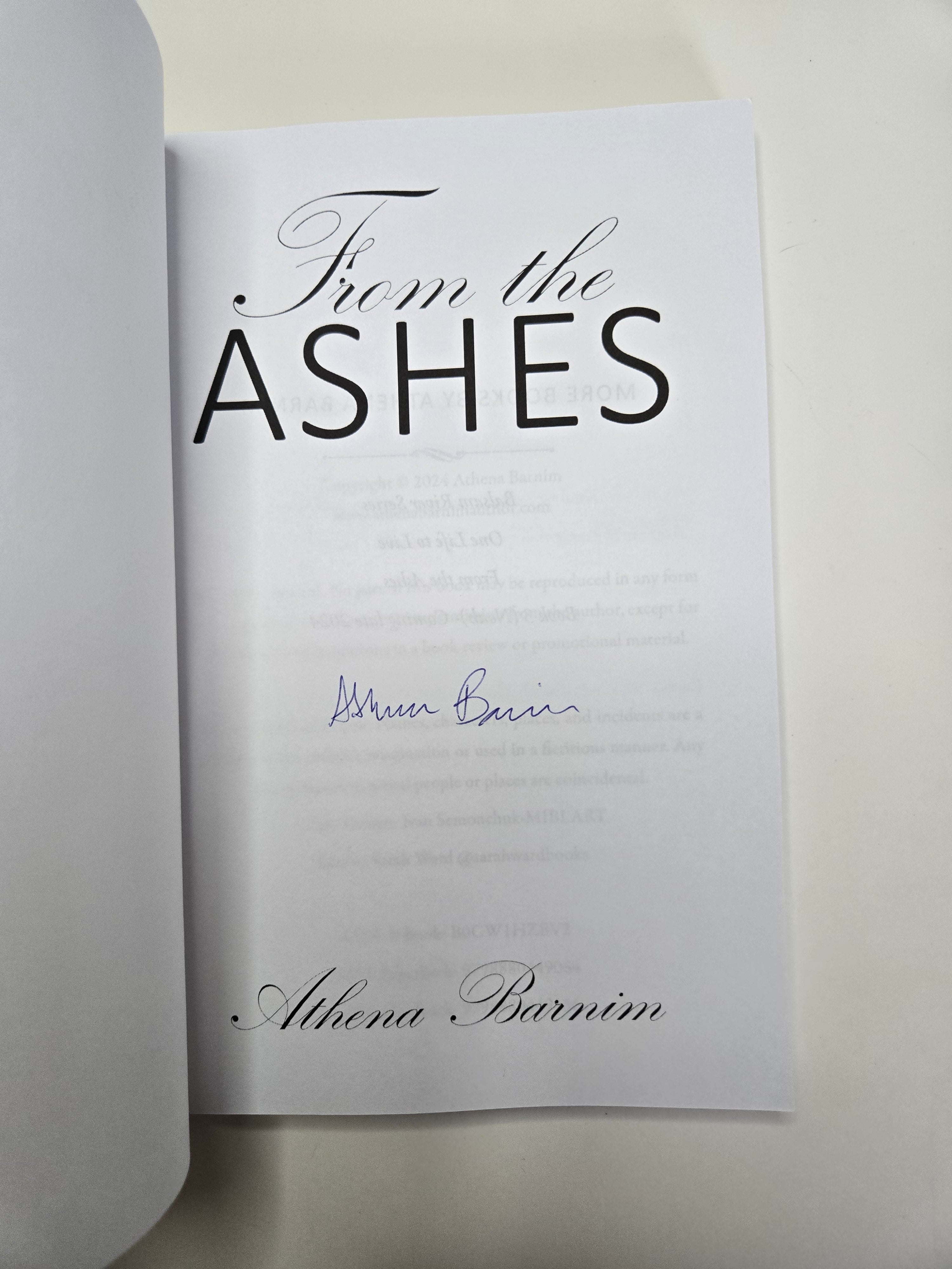 Romance Book Box: From the Ashes